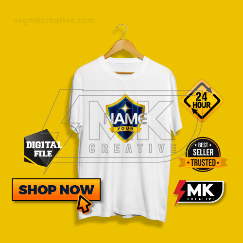 Personalized LA Galaxy Football Logo Design