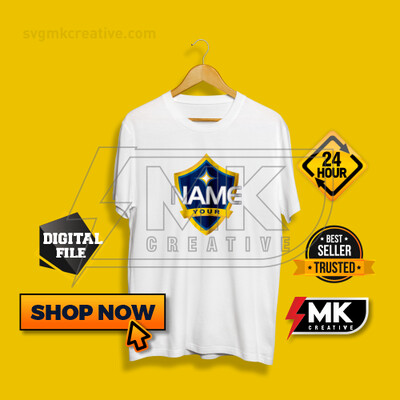 Personalized LA Galaxy Football Logo Design