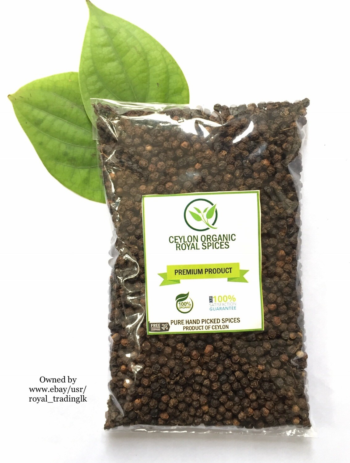 Black Pepper Organic Ceylon Whole Sri Lanka
