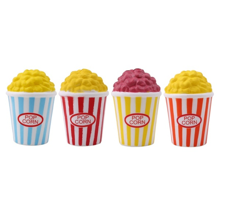 Cute Popcorn Squishy Jumbo Soft Slow Rising Squeeze Cream Scented Kid Toy Fun Gi