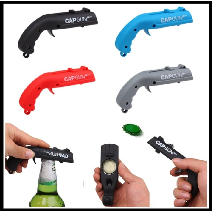 Creative Cap Gun Launcher Shooter Bottle Opener,Beer Openers - Shoots Over 5 Meters