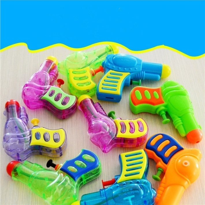 12pcs Plastic Water Squirt Gun Pistol For Kids Watering Game (Random Color)