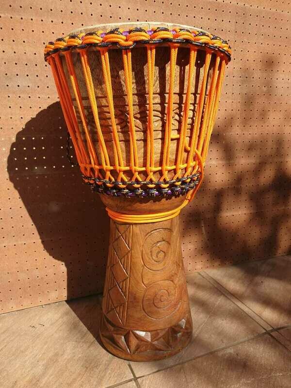 Ghana Djembe Drum 12.5&quot; - Orange