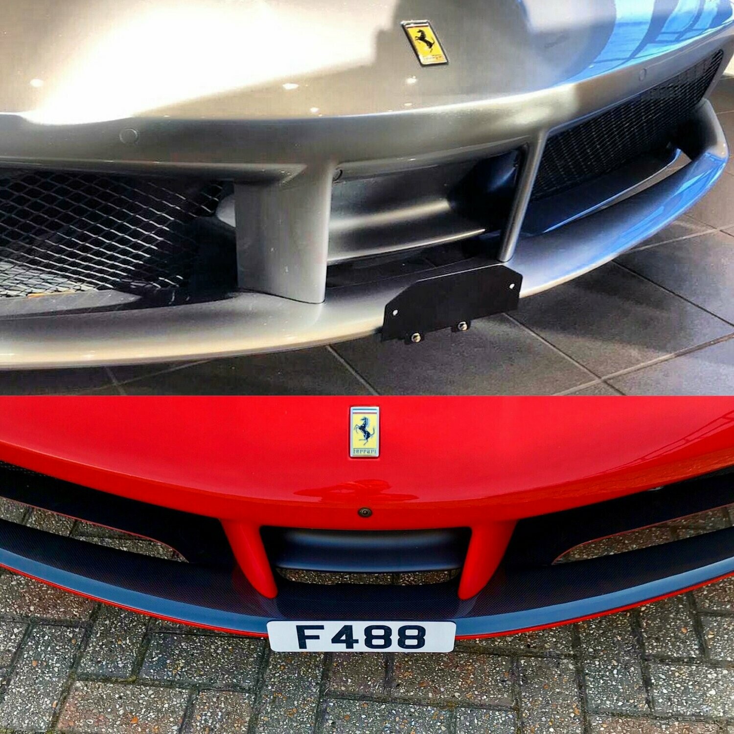 Ferrari license bracket