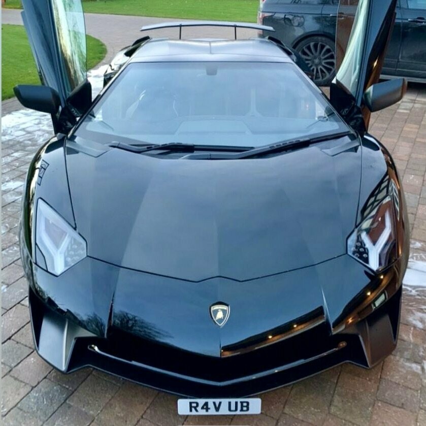 Lamborghini Aventador SV front number plate bracket