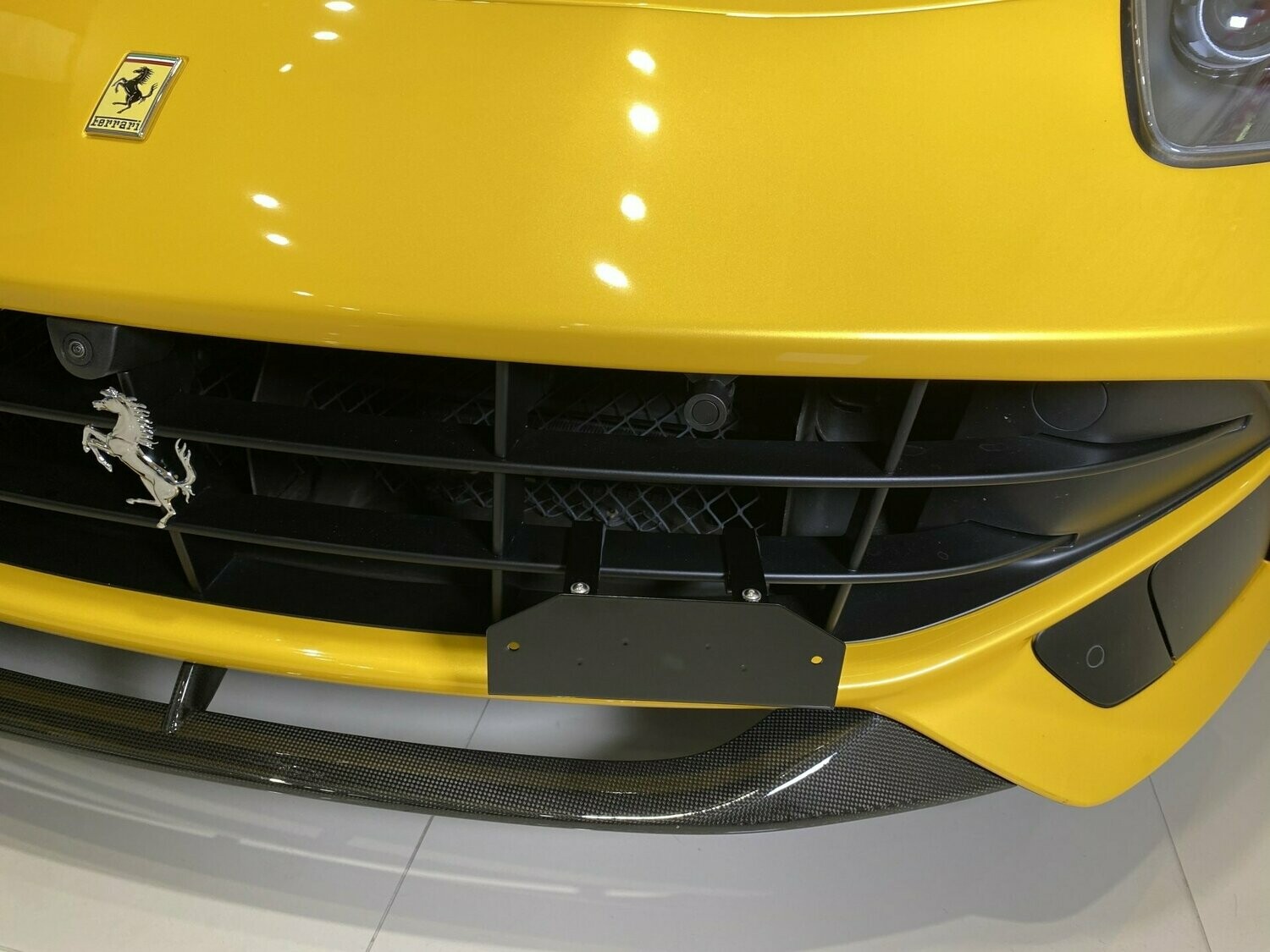 Ferrari Portofino front license mount