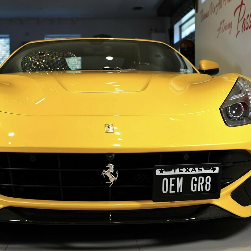 Ferrari F12 front license bracket