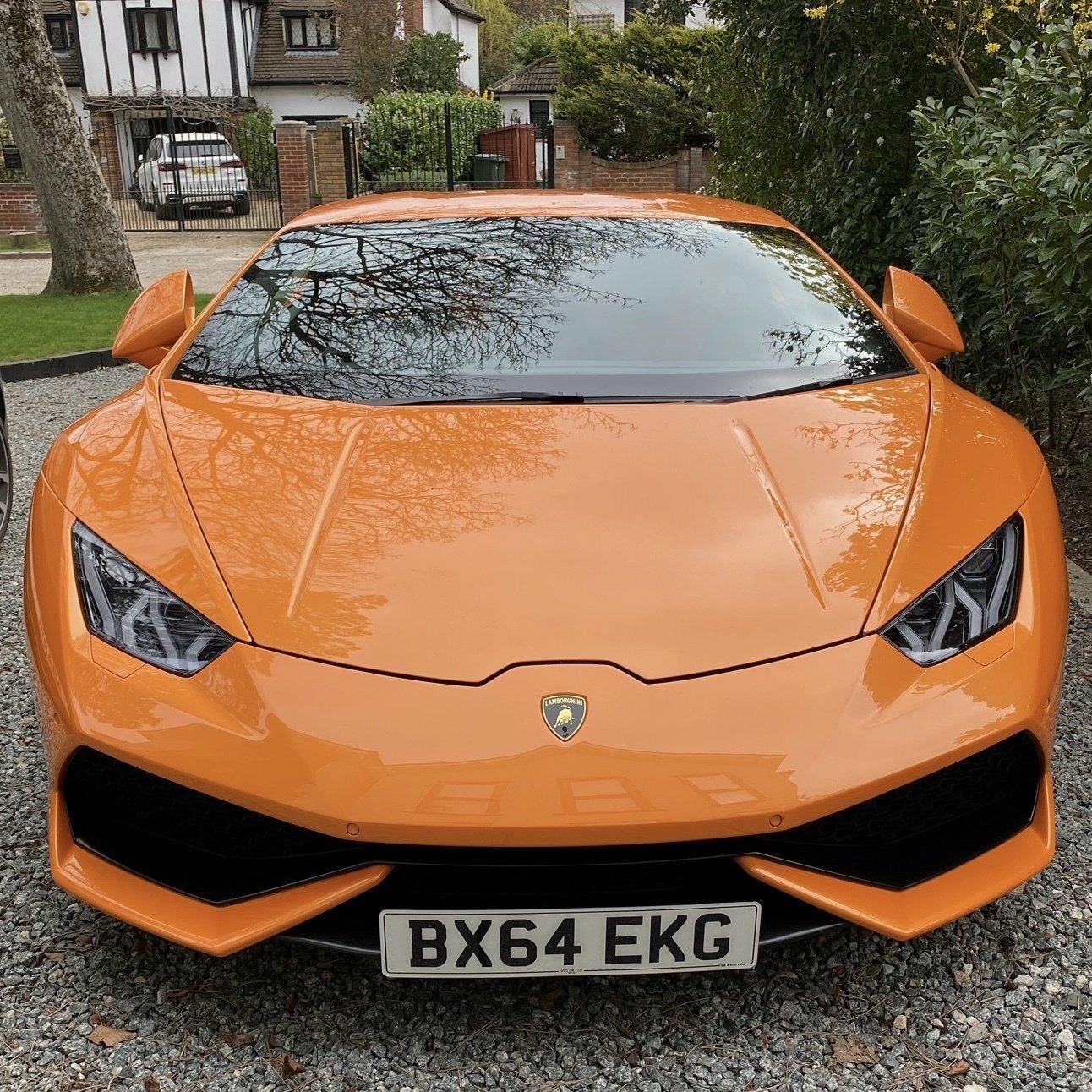 Huracan license plate mount