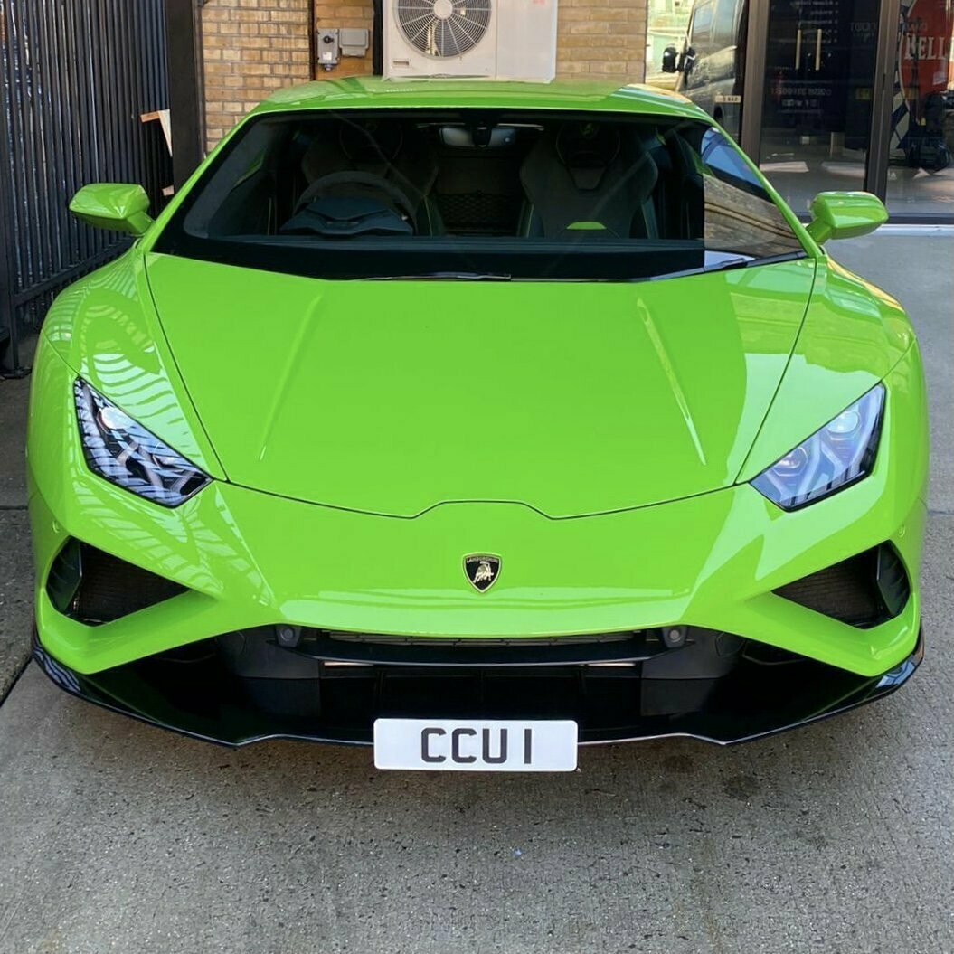 Lamborghini Huracan Evo RWD front license support