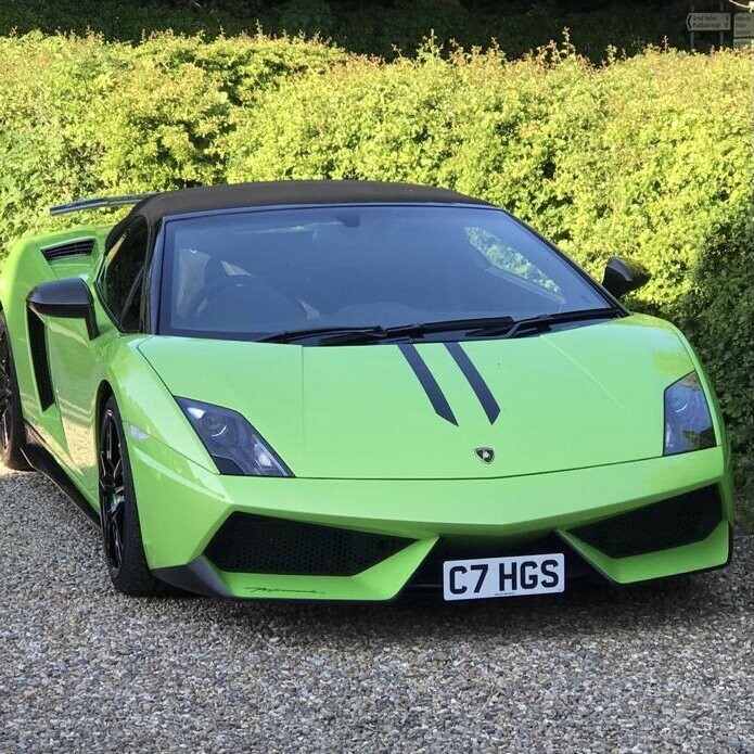 Lamborghini no drill front license bracket