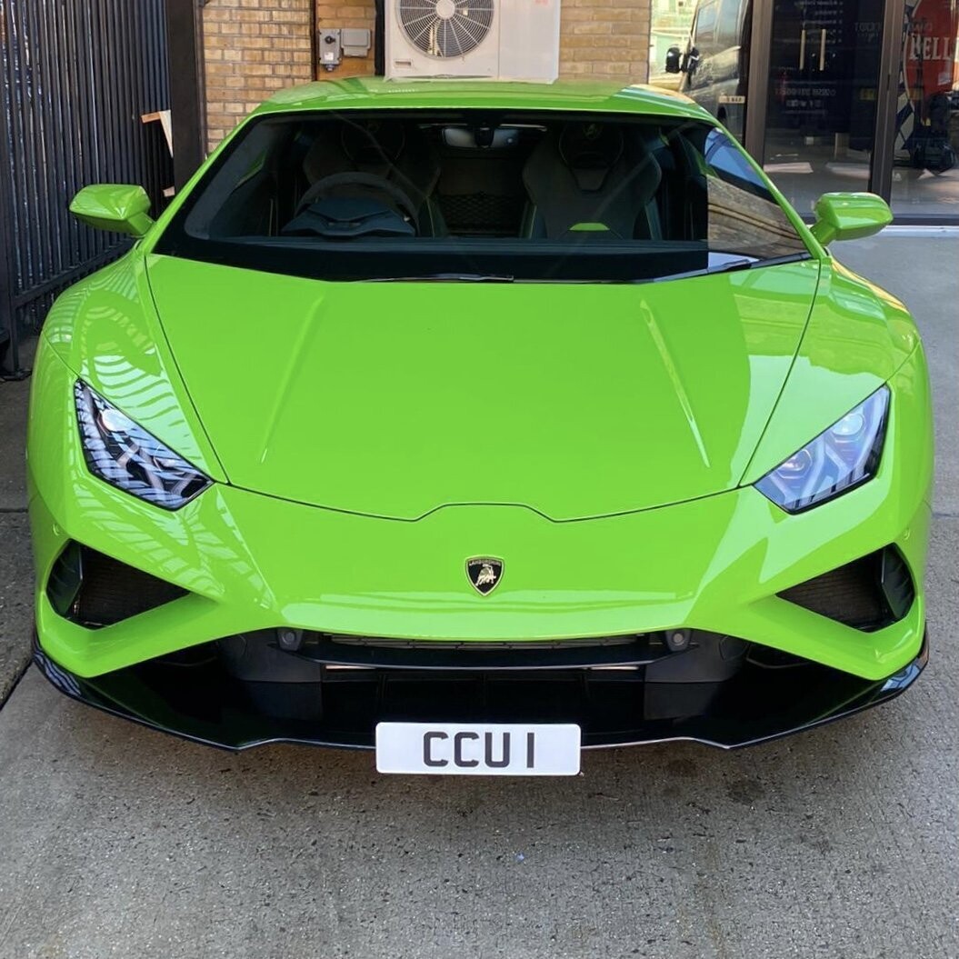 Lamborghini Huracan Evo RWD front license frame