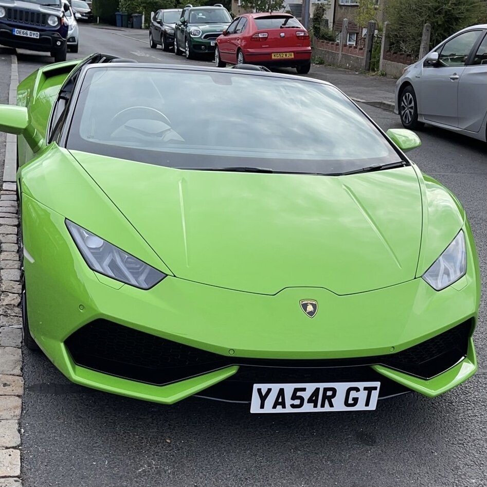 Huracan LP610-4 Spyder front license holder