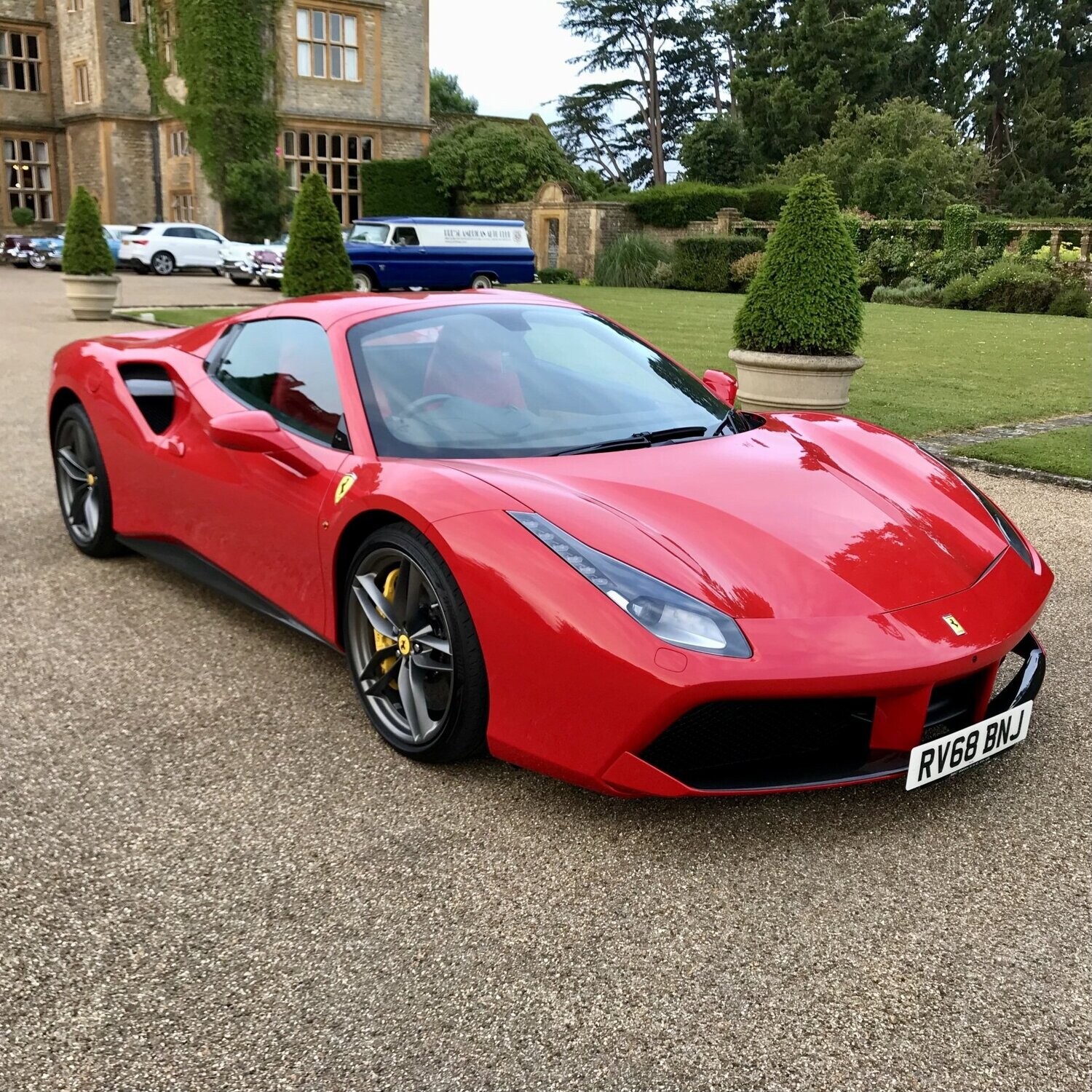 Ferrari 488 spider no drill front license mount