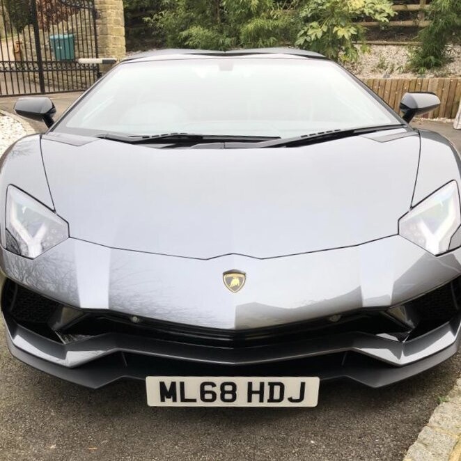Lamborghini Aventador S front license frame