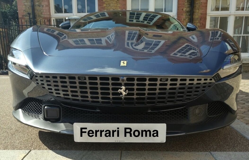 Ferrari Roma front license clamp
