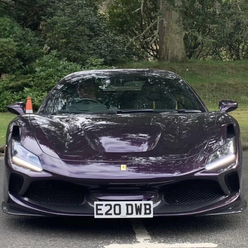 Ferrari F8 Tributo front license plate mount