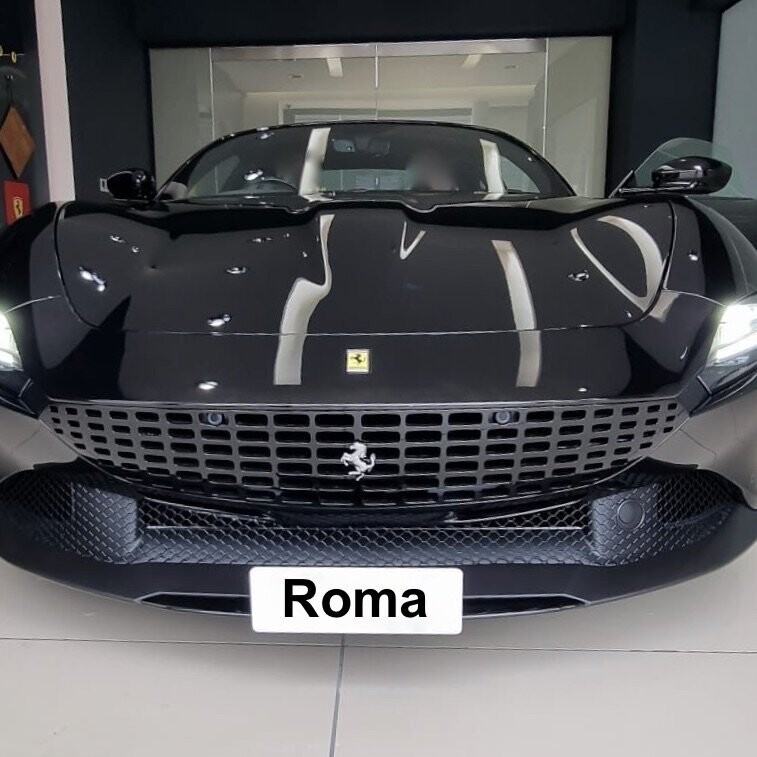 Ferrari Roma no drill front license plate