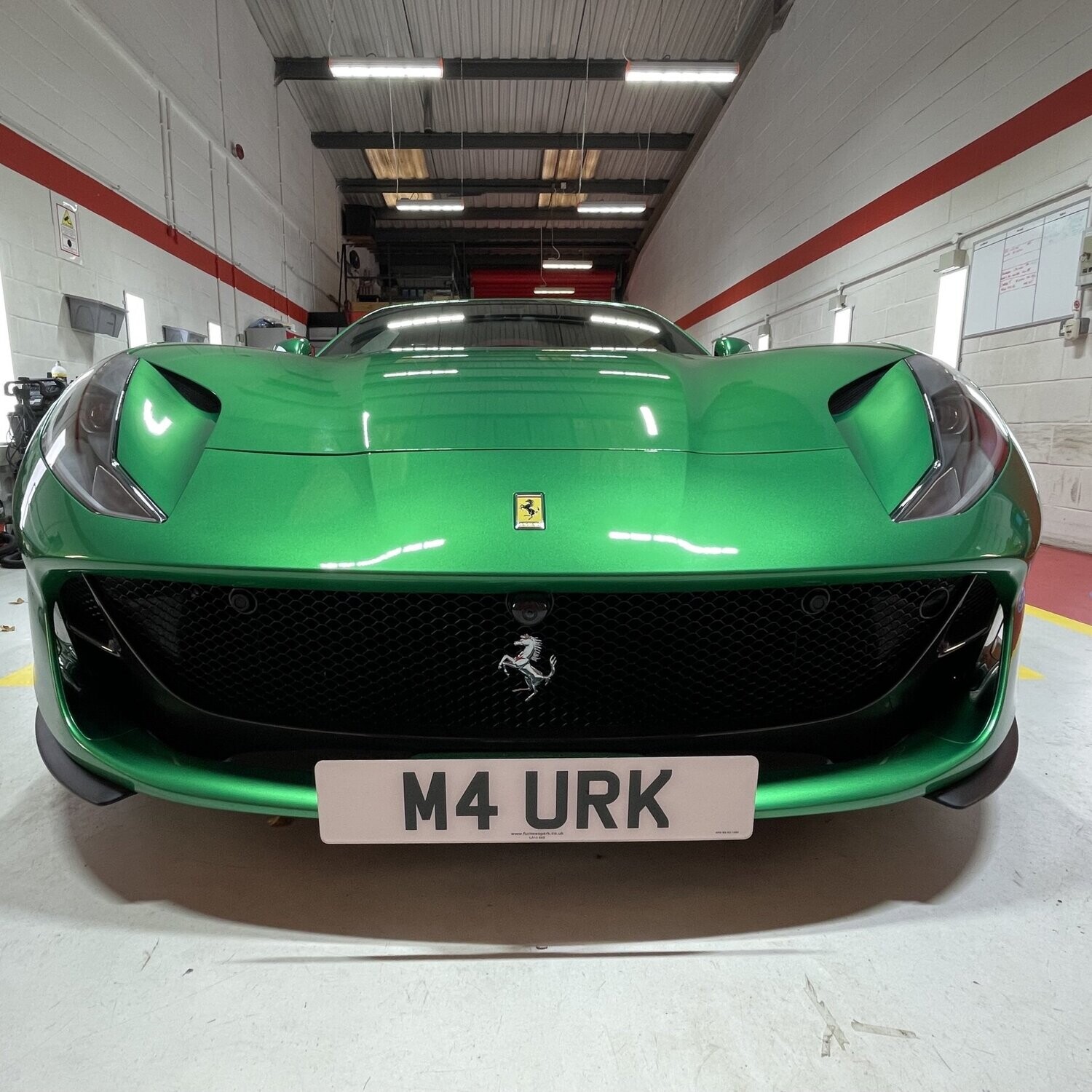 Ferrari 812 GTS license mount