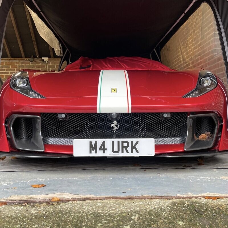 Ferrari 812 Competizione front license mount