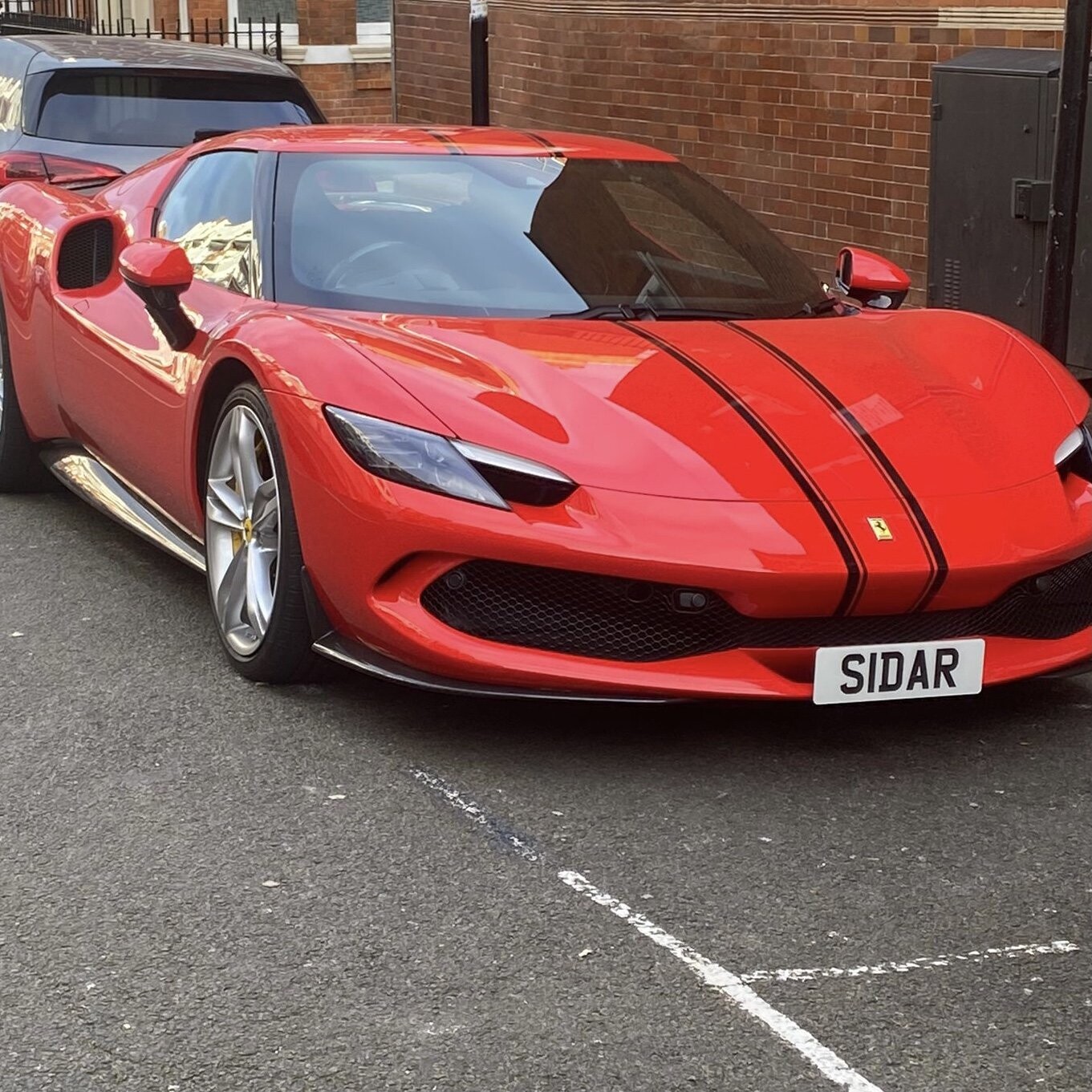 No Screwing Ferrari 296 Front License