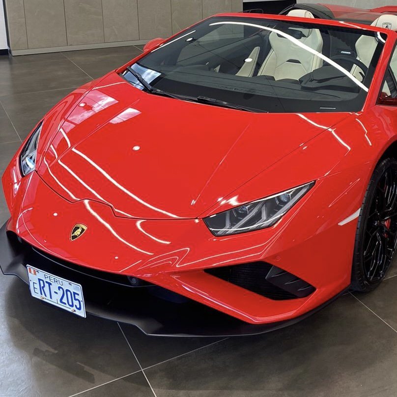 Lamborghini Huracan Evo RWD Spyder front licence plate mount , no drilling