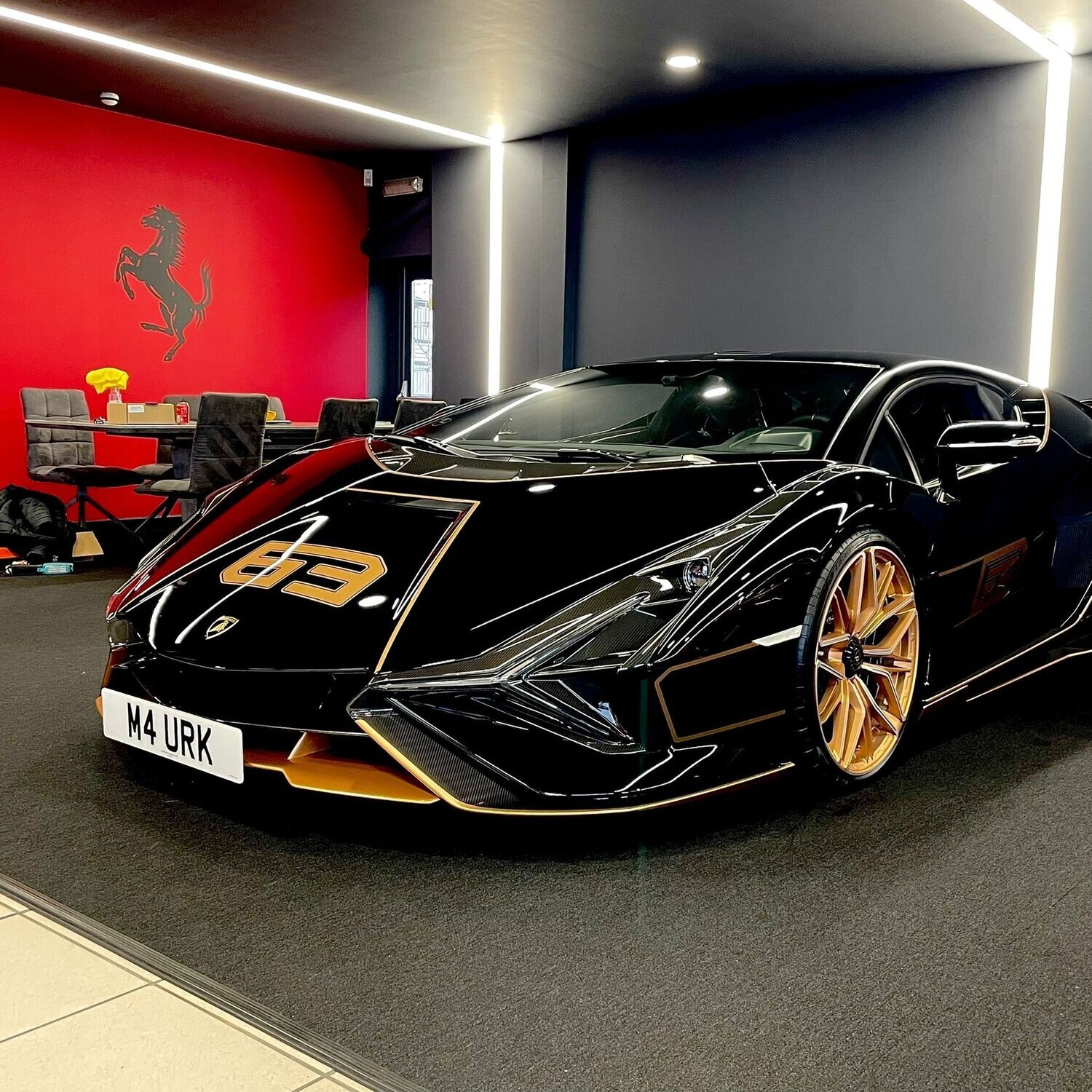 Lamborghini Sian FKP 37 front license plate mount