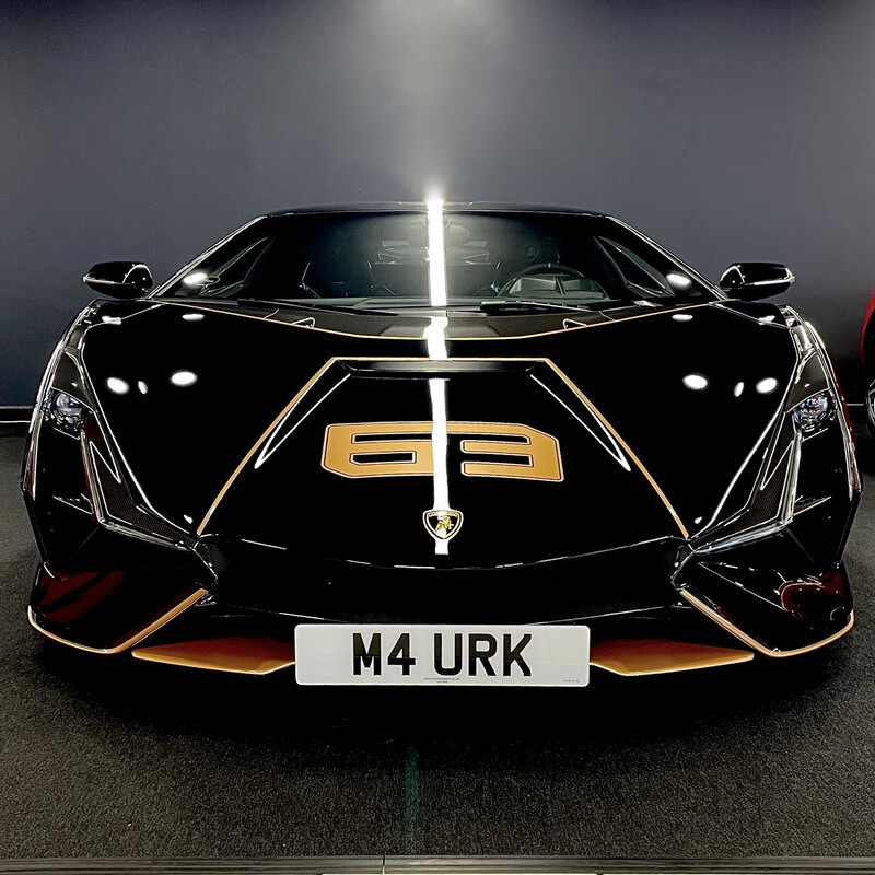 Lamborghini Aventador Sian front License plate Mount