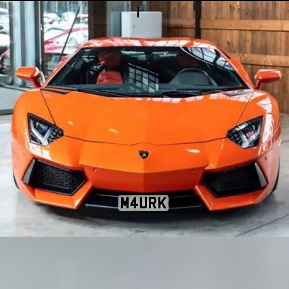 Lamborghini Aventador LP700-4 no drill front license plate mount