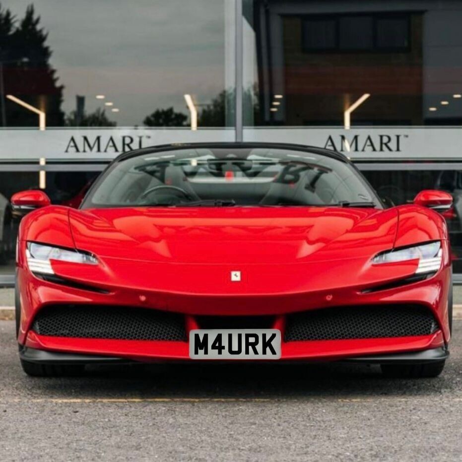 Ferrari SF90 no holes front number plate retainer