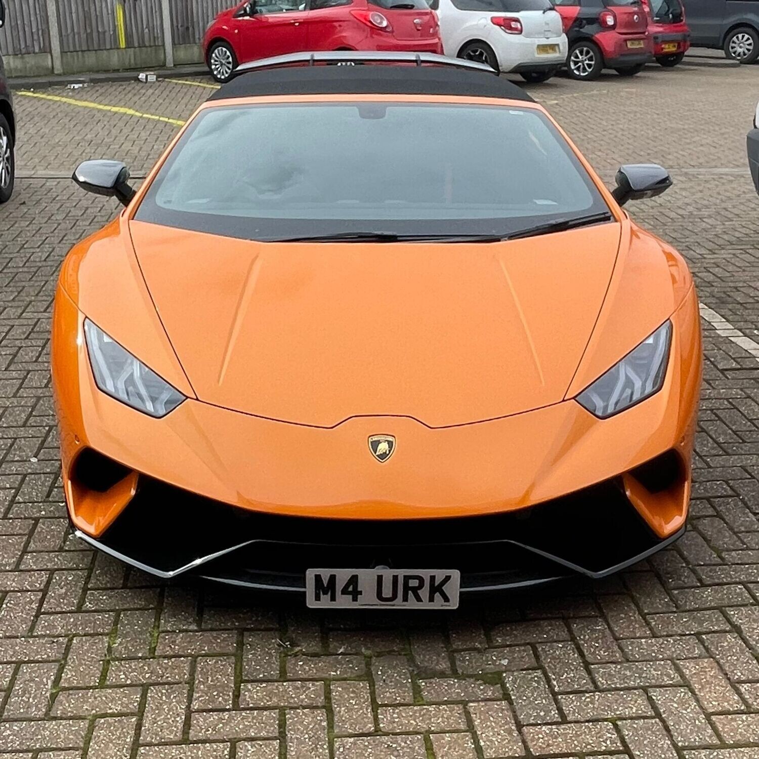 Lamborghini Huracan Performante LP640-4 front license plate bracket
