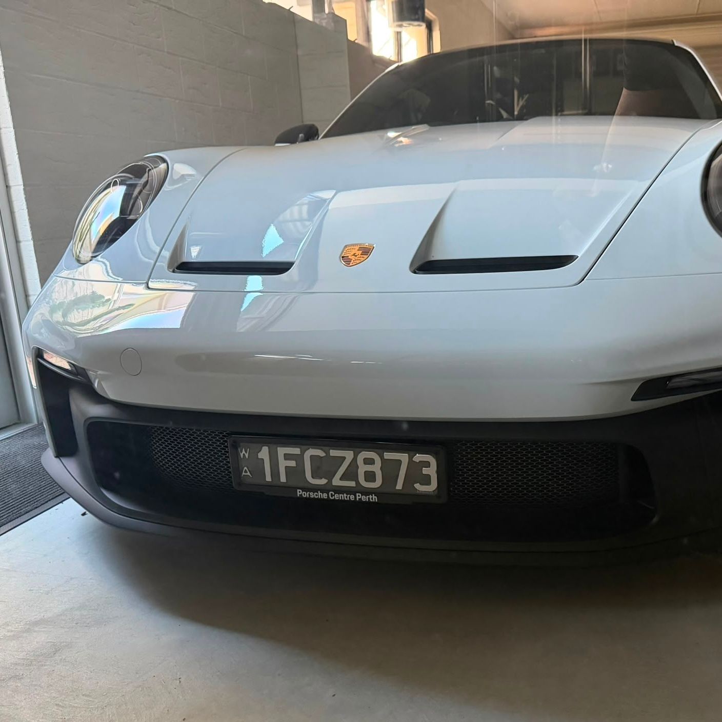 Porsche 991.2 front license plate mount Porsche 991.2 front license plate mount