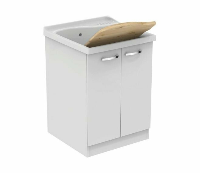 DOLOMITE - LAGO MOBILE SOTTOLAVATOIO 61X50 CON ASSE - J0029PW LAVATOIO NON COMPRESO
