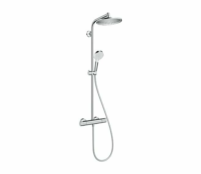 HANSGROHE - CROMETTA S SHOWERPIPE 240 1 JET CON TERMOSTATICO 27267000 HANSGROHE - CROMETTA S SHOWERPIPE 240 1 JET CON TERMOSTATICO 27267000