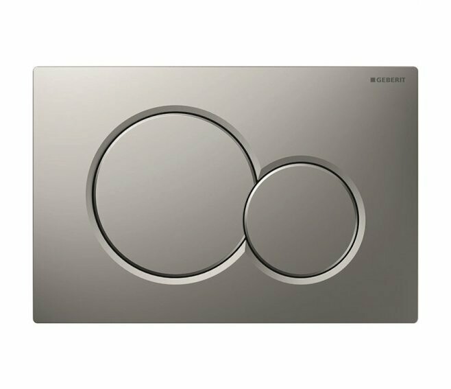 GEBERIT - SIGMA01 PLACCA CROMO SATINATO DOPPIO PULSANTE 115.770.46.5