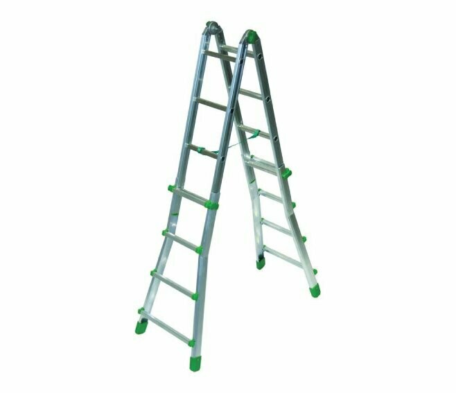 FACAL - EURO BRIKO SCALA TELESCOPICA GR. 4+4 IN ALLUMINIO PORTATA 150 KG.