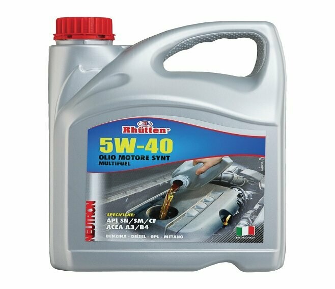 RHUTTEN - OLIO MOTORE NEUTRON 5W-40 4 L.
