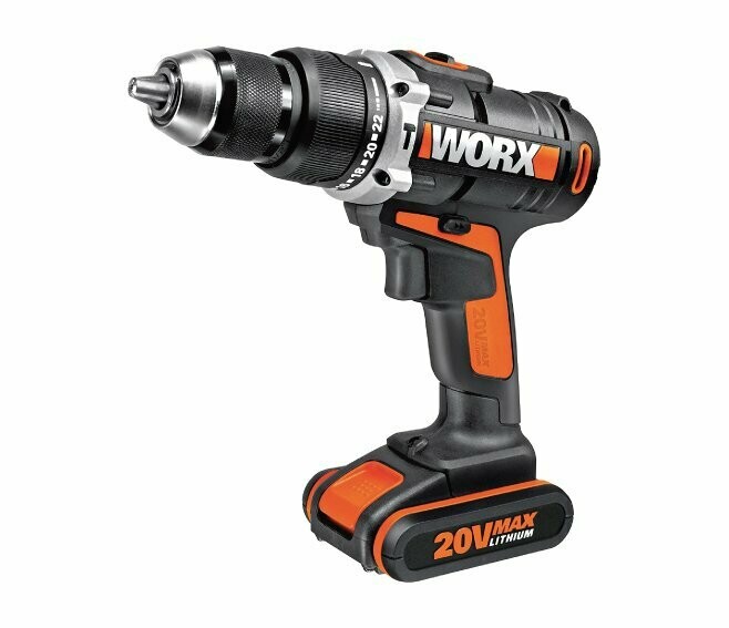 WORX - TRAPANO AVVITATORE CON PERCUSSIONE 20V - 1 BATTERIA DA 2,0 Ah
