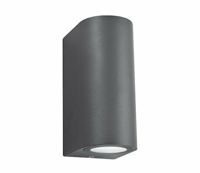 NOVA LINE - TIZIANO BR15D APPLIQUE DA ESTERNO GRIGIO SCURO 2xGU10, IP44