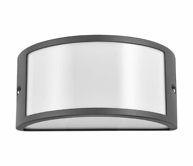 NOVA LINE - GIOTTO BB25D GRIGIO SCURO APPLIQUE DA ESTERNO 1XE27 IP54