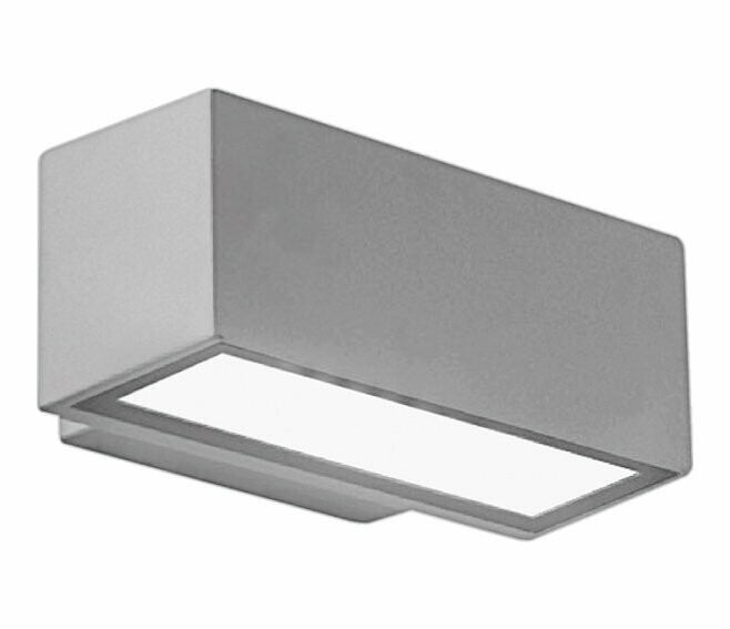 NOVA LINE - PALLADIO BE22S APPLIQUE DA ESTERNO ARGENTO 1xE27 IP54