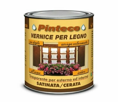 VELECA - PINTECO SATINATA ML. 750 VERNICE TRASPARENTE PER LEGNO