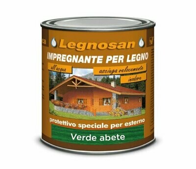 VELECA - LEGNOSAN VERDE ABETE ML. 750 IMPREGNANTE ALL'ACQUA PER LEGNO