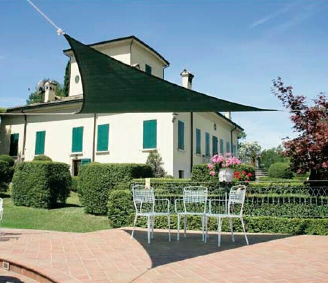 VERDEMAX - KIT TELO OMBREGGIANTE TRIANGOLARE 3,6 X 3,6 X 3,6 M. VERDE 5880