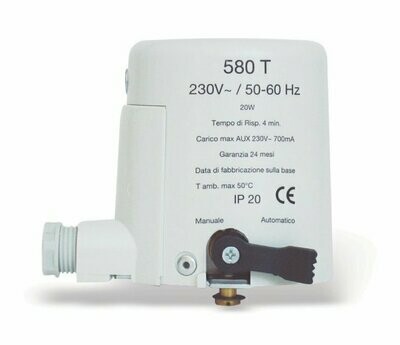 WATTS - 580T ATTUATORE ELETTROTERMICO 2 POSIZIONI PER VALVOLA DI ZONA 230V 580T220VX