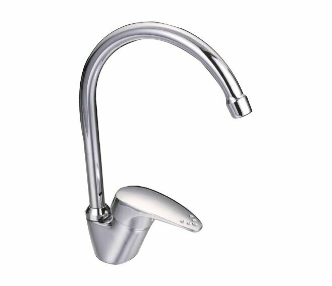 IDRO BRIC- PUNTO MISCELATORE MONOCOMANDO LAVELLO BOCCA ALTA CROMO Ø 40 MM.