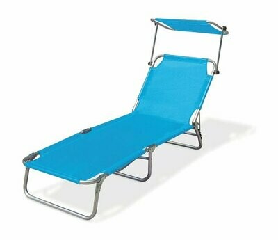 GREENBLU' - VIESTE LETTINO MARE IN TEXT PIEGHEVOLE CON PARASOLE CELESTE 5901419