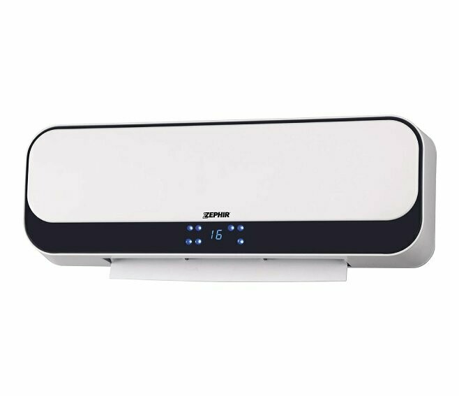 ZEPHIR - ZMW1002B TERMOVENTILATORE CERAMICO DA PARETE BIANCO