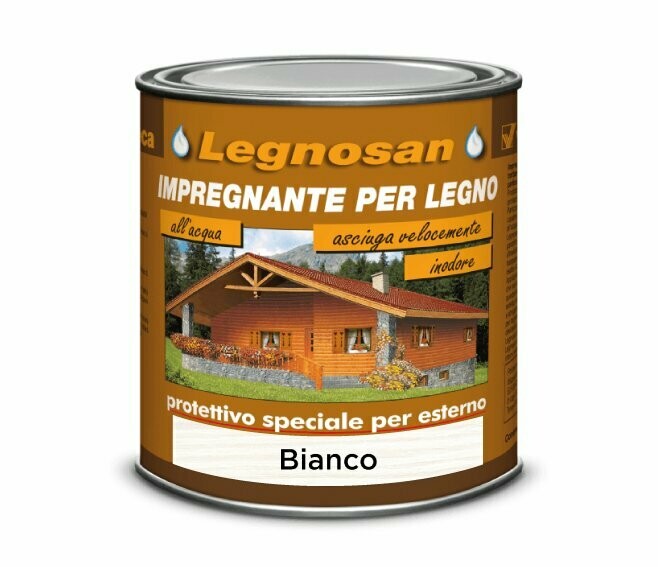 VELECA - LEGNOSAN BIANCO ML. 750 IMPREGNANTE ALL'ACQUA PER LEGNO