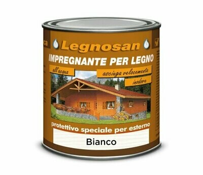 VELECA - LEGNOSAN BIANCO ML. 750 IMPREGNANTE ALL'ACQUA PER LEGNO