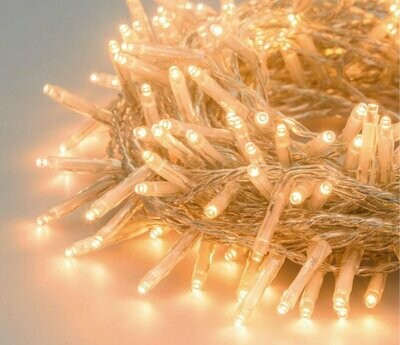LOTTI - CATENA XTLG 180 MINILED TRADITIONAL 3MM CONTROLLER 8G 30V ESTERNO CAVO BIANCO CALDO 13,1 M 40236